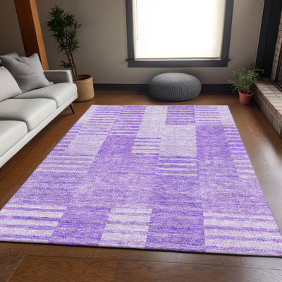 Tapis lavande Prisco lavable à la machine de qualité supérieure
