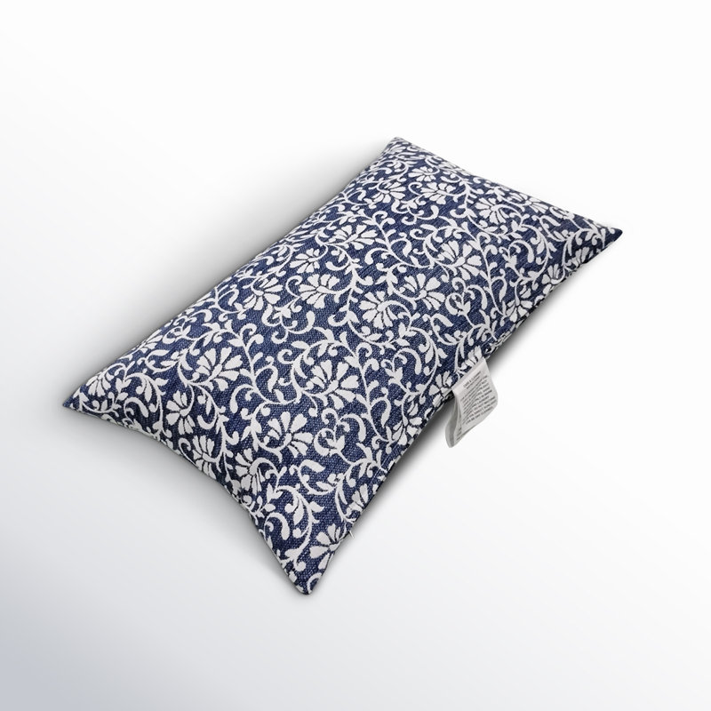 Liza Pillow Cover & Insert Rectangle in Blue/White