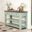 Console en bois de pin massif 48 po, table d'appoint moderne avec 3 tiroirs de rangement et 2 tablettes-921634120