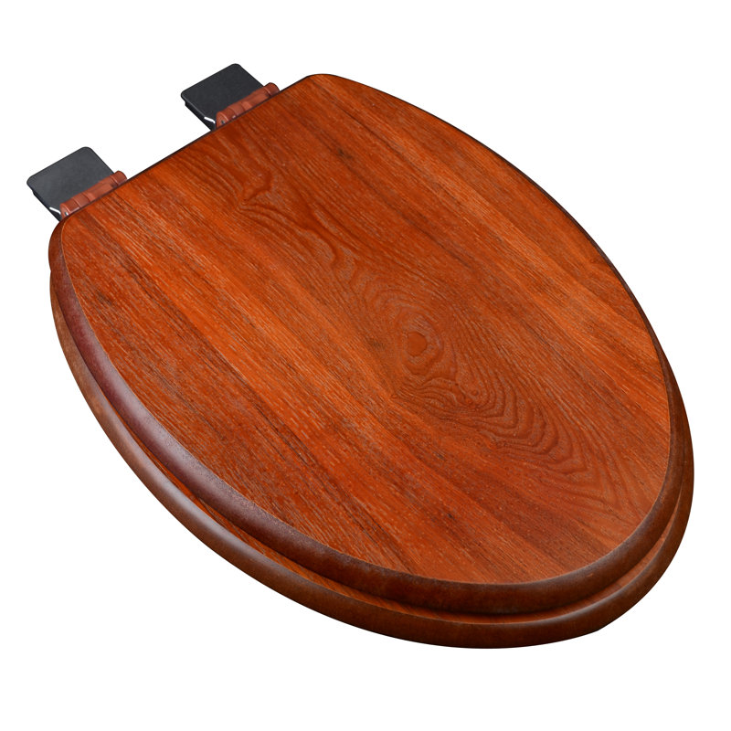 Elongated Toilet Seat and Lid, Chrome, American Red Cherry