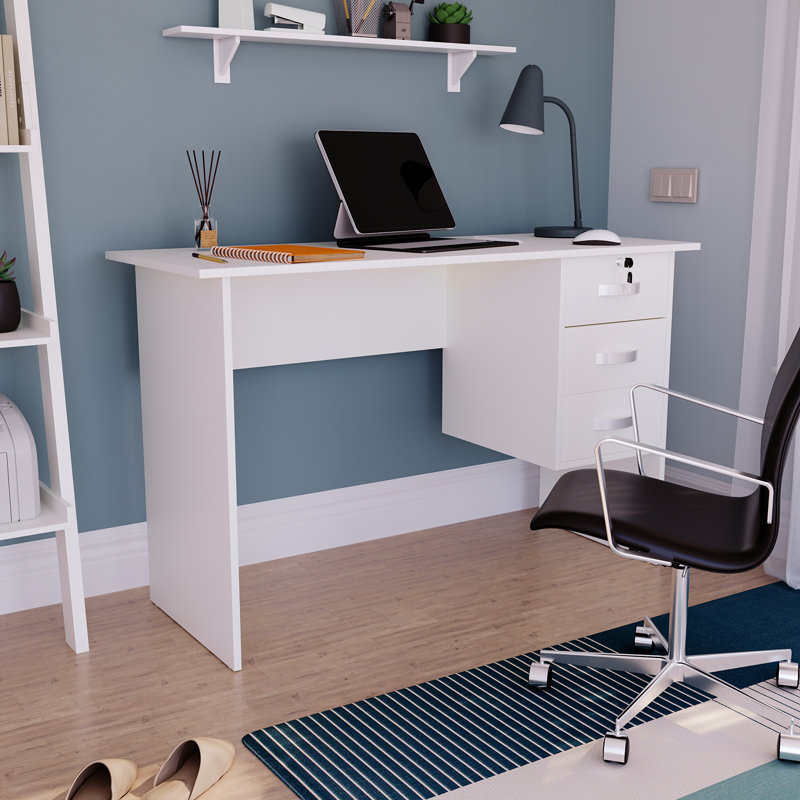 Muskoka Solid Wood Base Writing Desk, White