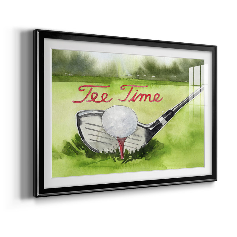 Tee off Time III - reproduction de cadre photo, H 30,5 po x l 42,5 po, Noir