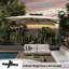 Parasol rectangulaire en porte-à-faux à manivelle Allisun 157,48 po x 118,11 po inclus-1586080385