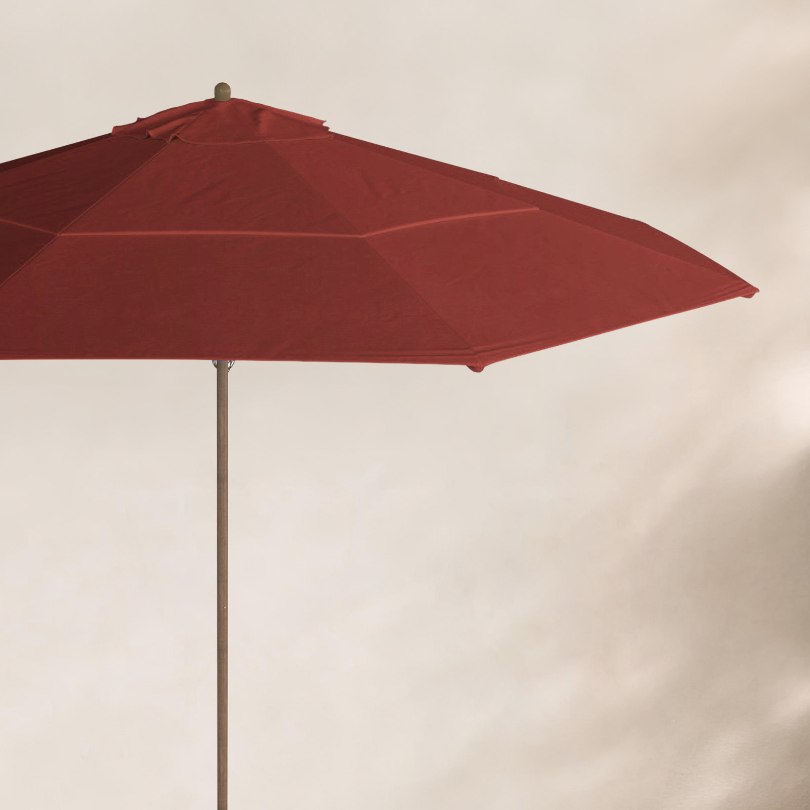 Downtime 11' Sunbrella® Umbrella, Canvas Jockey Red Sunbrella® Canvas