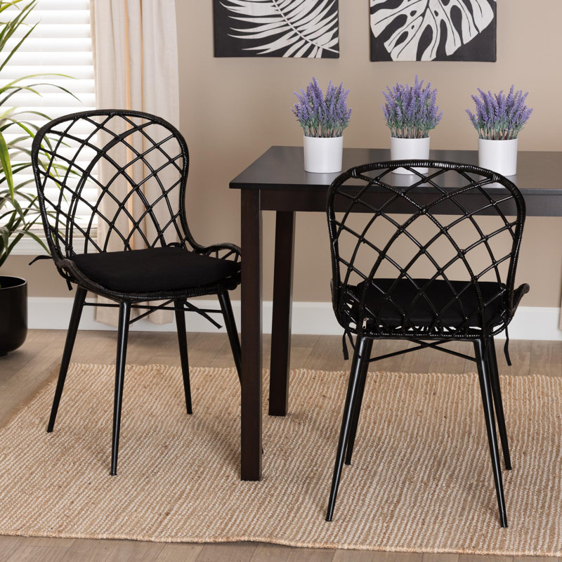 Chaise d'appoint Kinnard, Noir, Espresso brun