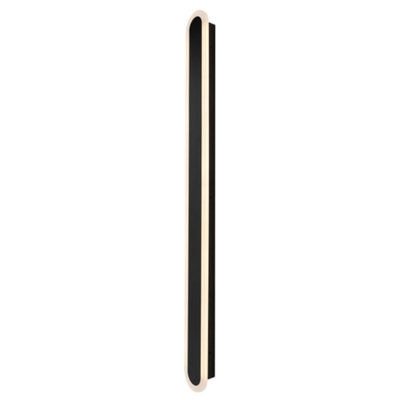 7F92533B5AC4497FB7CE8F4A9CD625C9 Daxtin Outdoor IP65 24w LED CCT 90cm Linear Wall Light in a Black Finish, 24
