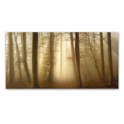 Art mural sur toile tendue - "Into The Trees" de Norbert Maier pour décoration de salon, de chambre à coucher ou de bureau - 24 x 47