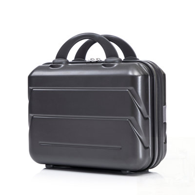 Durable ABS Spinner Wheel Luggage Set with Combination Lock and 14 Inch Cosmetic Case, Ideal for Travel and Organization