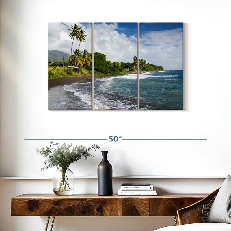 Gillard Saint Kitts And Nevis Beach, 24" H x 38" W