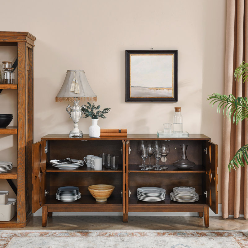 Buffet 60,5 "Mid Century, Brun