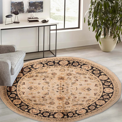 Tapis gris Peshawar Oushak 9 pi 0 po x 9 pi 0 po