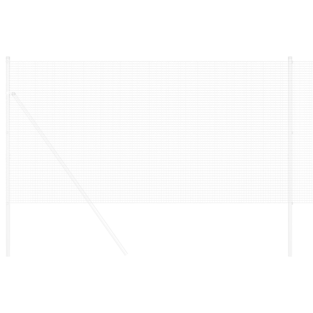 Vidaxl Welded Wire Fence Galvanised Steel