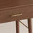 Solid Wood Desk with 2 Drawers and Power Outlet
