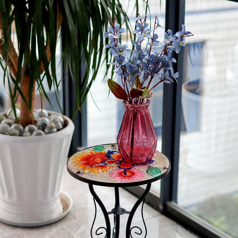 Willimantic Round Metal Outdoor Side Table , 30.5cm cm W 30.5cm cm D