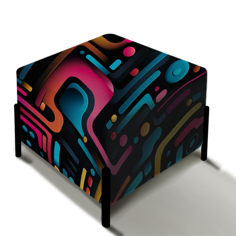 Repose-pieds Neon Futuristic
