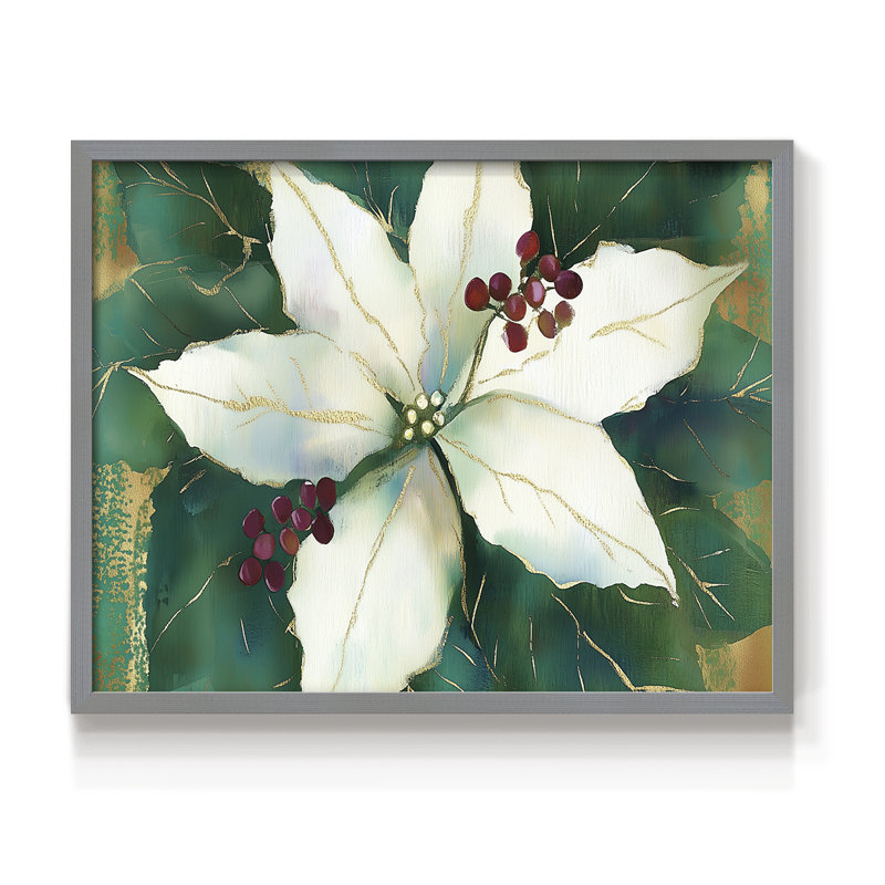 Art de Noël - DCLXIV - Reproduction encadrée - Restickable, H 8 po x l 10 po, Gris