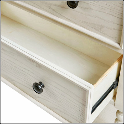 Charmante commode décorative à 2 tiroirs avec un design élégant et un grand rangement, parfait pour rehausser la décoration et l'organisation.