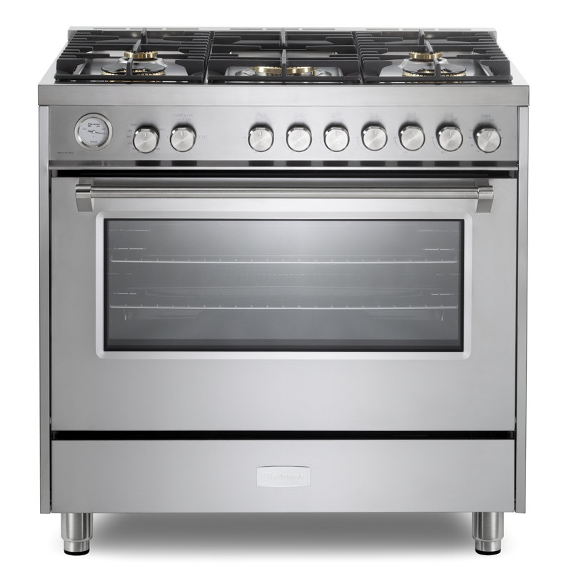 Verona Ultima Series 36 Inch Gas Range with 5 Sealed Burners