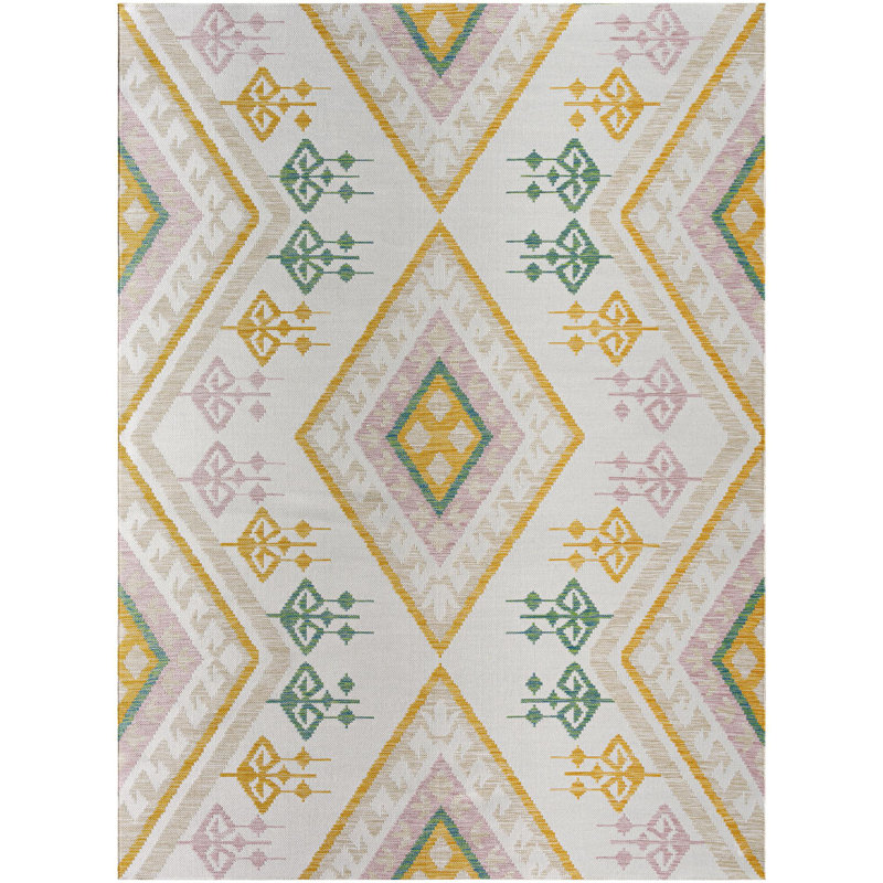 Yumie Indoor / Outdoor Rug, Rectangle 5'2" x 7'