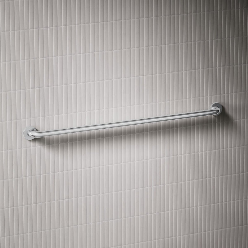 Contemporary Grab Bar, 42"W, Polished Stainless