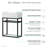 Pierre 19.5 Single, Open Shelf, Metal Frame Bathroom Vanity-78627009