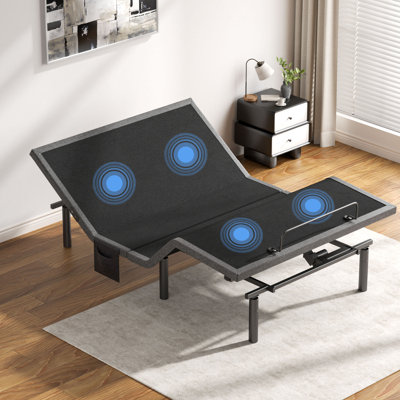 Adjustable Bed Frame With Massage, Wireless Remote, Zero Gravity, 4 USB Ports, Under-Bed Nightlight, 3 Minutes Fast Assembly