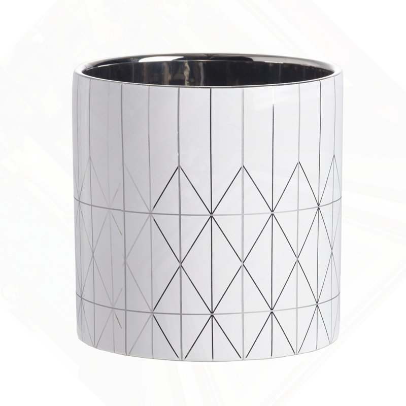 D6.3X6.3" Ceramic Planter, 6.3" H x 6.3" W x 6.3" D