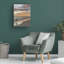 Art mural sur toile tendue - "Sunset Stroll" de Mary Lou Johnson pour décoration de salon, de chambre à coucher ou de bureau - 18 x 24