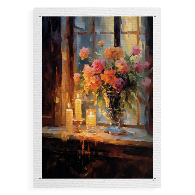 Série FLORAL DCCLXVII - Impression sur toile seulement - NON CADRE, H 48 po x l 32 po