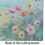 Anemones in Watercolor Glass Cutting Board Large