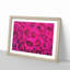 Wall of Bright Pink Roses - Picture Frame Painting Print-56733962-56733963