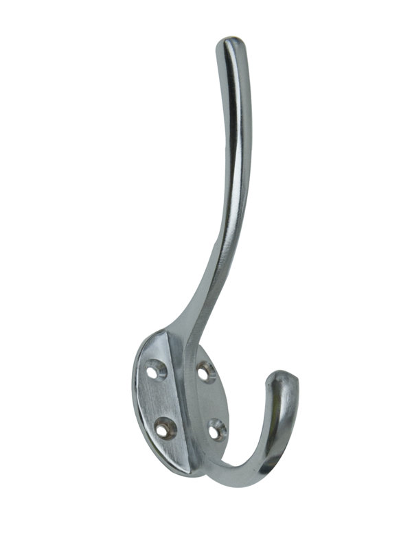 Killeen Brass Wall Wall Hook, Satin Chrome