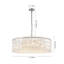 12-Light Round Chandelier with Sparkling Crystal Accents 