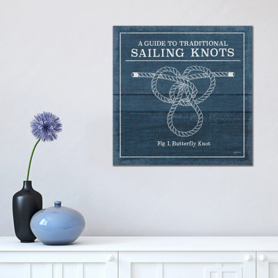 Vintage Sailing Knots II by Mary Urban - Wrapped Canvas Print