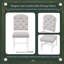 Ensemble de chaises de salle à manger et de salon de style rétro avec 4 chaises rembourrées-412511429-412511437