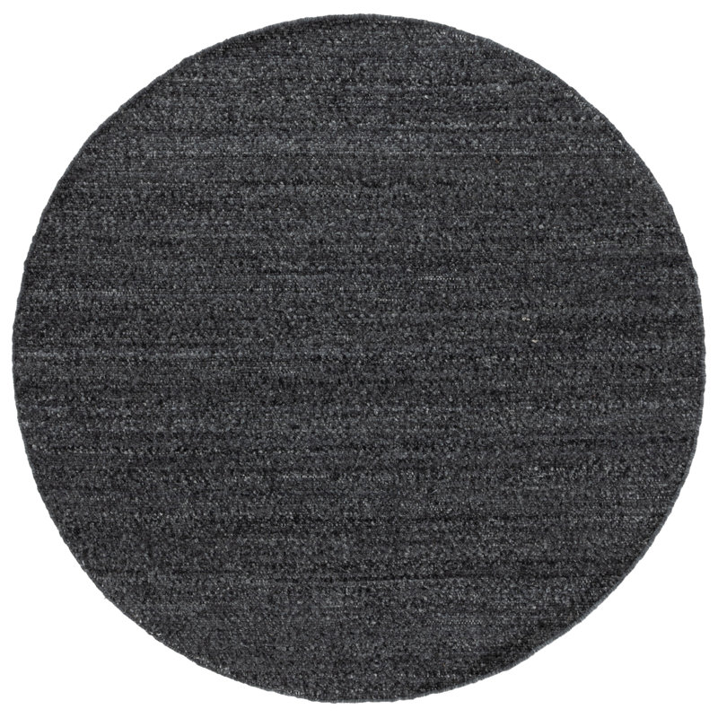 Jess Pit Loom Pet Yarn Solid Color Rug, Round 6'