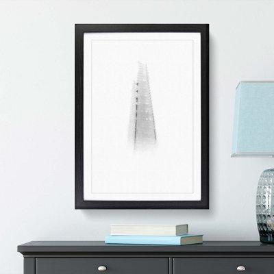 The Shard in London England Abstract Art - Picture Frame Graphic Art Print