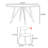 Simple solid wood round dining table sets-104070902