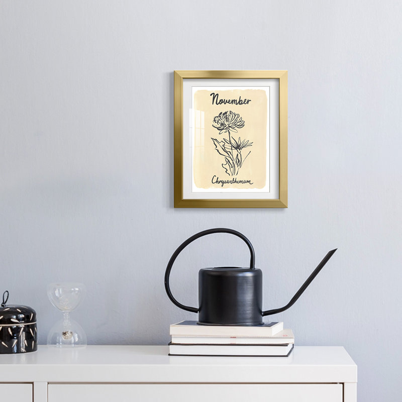 Chop II - Toile tendue avec châssis, H 28,5 po x l 20,5 po, Doré