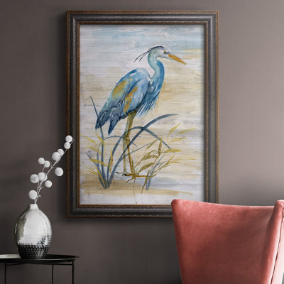 Blue Heron I Premium Framed Canvas- Ready To Hang