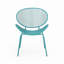 Ensemble de 2 chaises Modern Modern Shell, structure en fer thermolaqué, assise extérieure rétro H 34 po-1830126623-1830126621