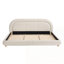 Lit plateforme tapissier courbé moderne avec tête de lit arrondie Modern-129384849