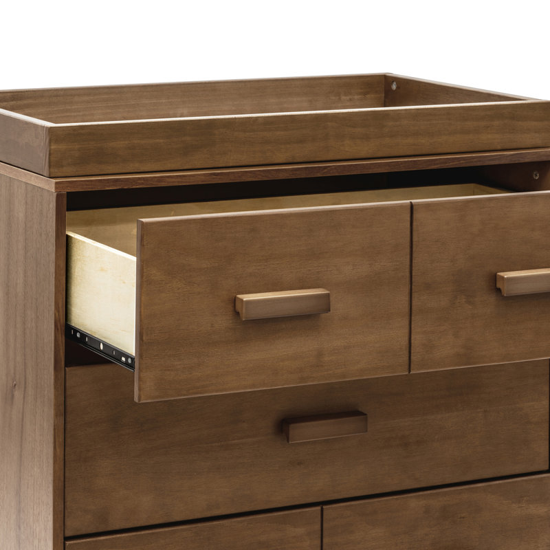 Scoot 3 Drawer Changing Table, Natural Walnut