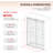 UKD01 66 to 72 in. x 76 in. H Frameless Double Sliding Shower Door with 3/8 in. (10mm) Clear Glass-120280485-122741023
