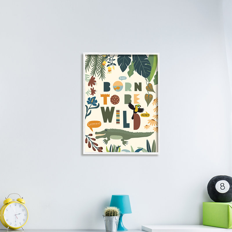 Born To Be Wild - impression, Giclée encadrée blanc bord de mer, H 14 po x l 11 po x P 1,5 po