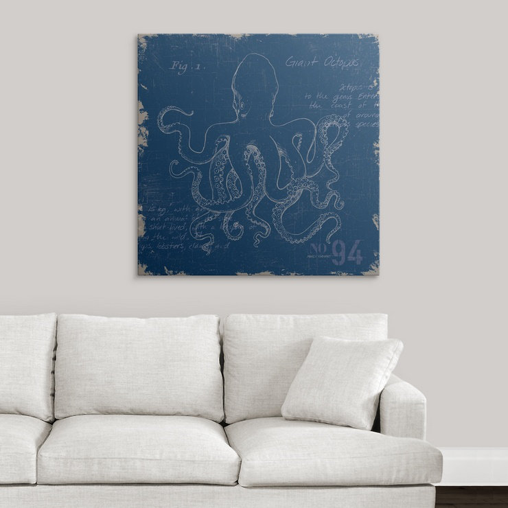 « i » par marco fabiano, impression Sea Study, H 35 po x l 35 po x P 1,5 po, Toile