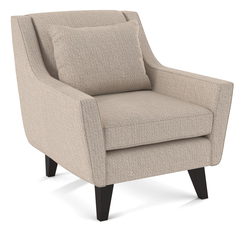 Fauteuil l 33 po Gros, Microfibre crème gitane performante
