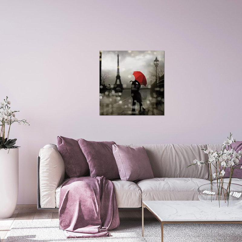 " Paris Romance " by Kate Carrigan, 24" H x 24" W x 0.25" D