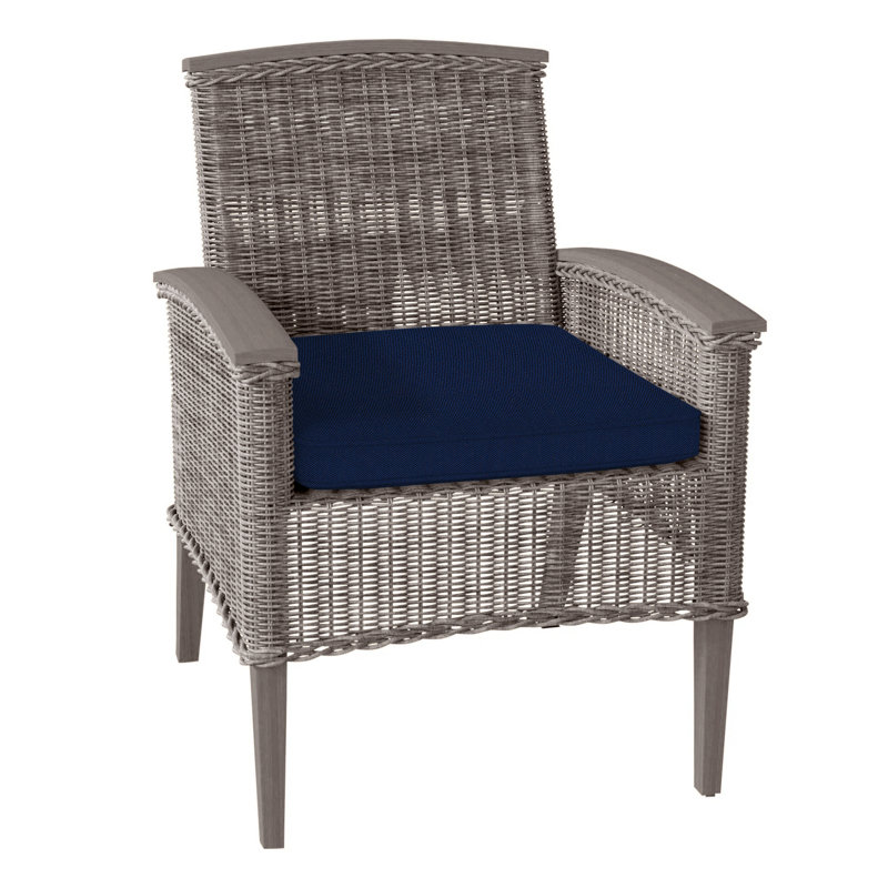 Fauteuil Astoria tissé - huître / huître, Welt, Velours indigo, Huître