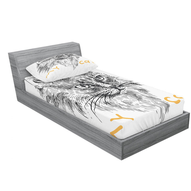 Microfiber Sheet Set, Twin XL Sheet Set with Fitted Sheet